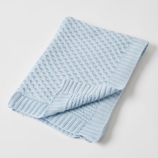 Basket Weave Knit Blanket